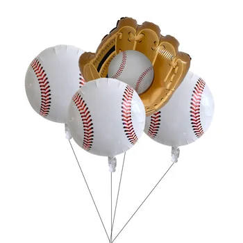 18-инчов играта балон, бейзболна ръкавица, дизайн, алуминиев филмът топка, украса за спортни тематични партита